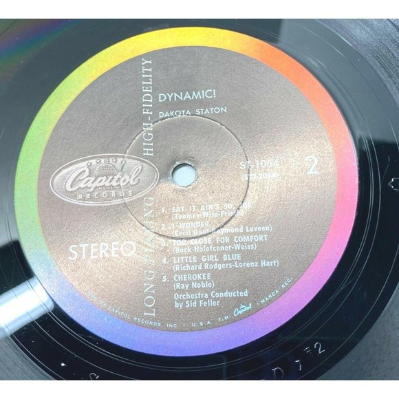 Dakota Staton Dynamic! Vinyl LP 1962 Capitol Records Stereo ST-1054 VG+ - Picture 2 of 6